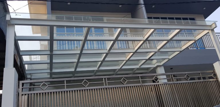 Jual Pagar Kaca Balkon / 304 Stainless Steel Balustrade Posting Untuk
